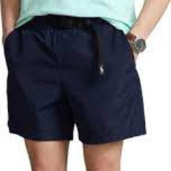 Polo by Ralph Lauren 6-in Water Resistant Hiking Shorts in Navy Men's Large - Picture 1 of 11